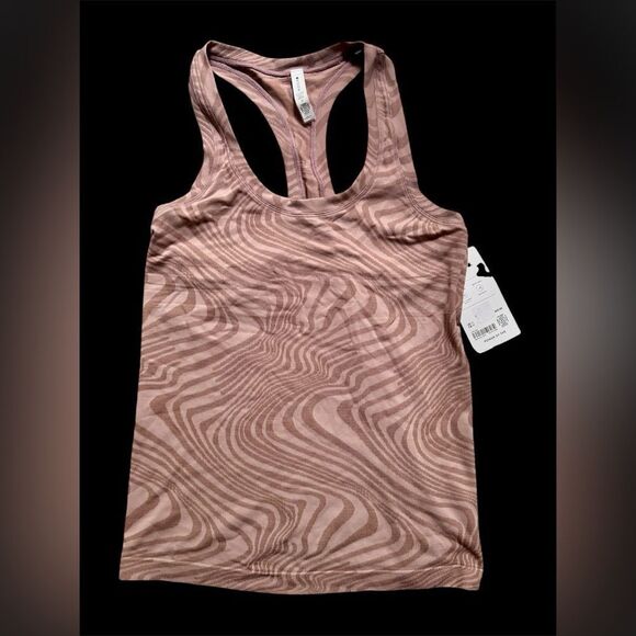 NWT New ATHLETA Momentum Seamless Racerback Tank Top Pink Purple Swirl Print M - Picture 6 of 8